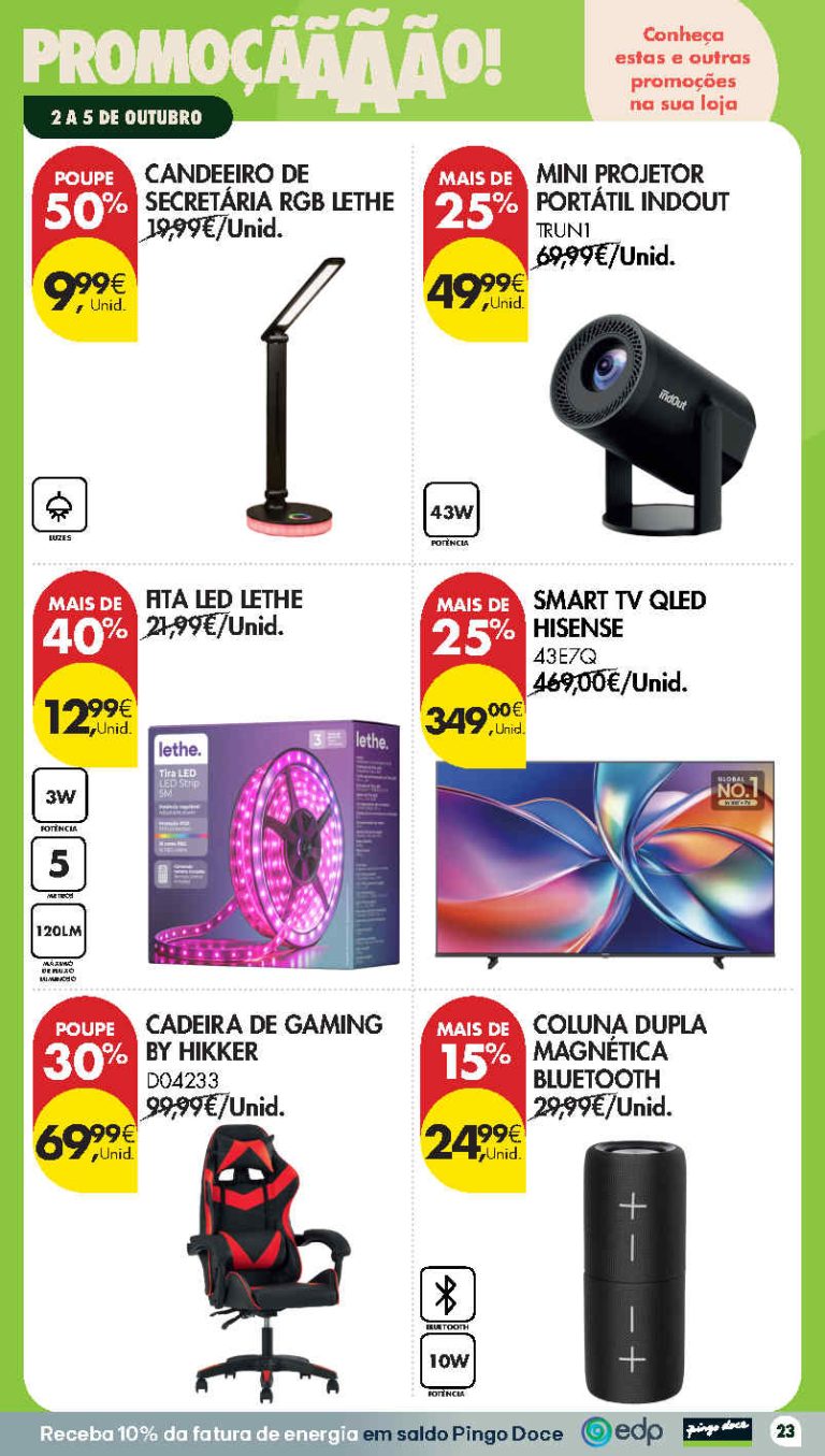 Pingo Doce Fim de Semana Destaques – Antevisão Promoções Bazar 2 a 5 de outubro
