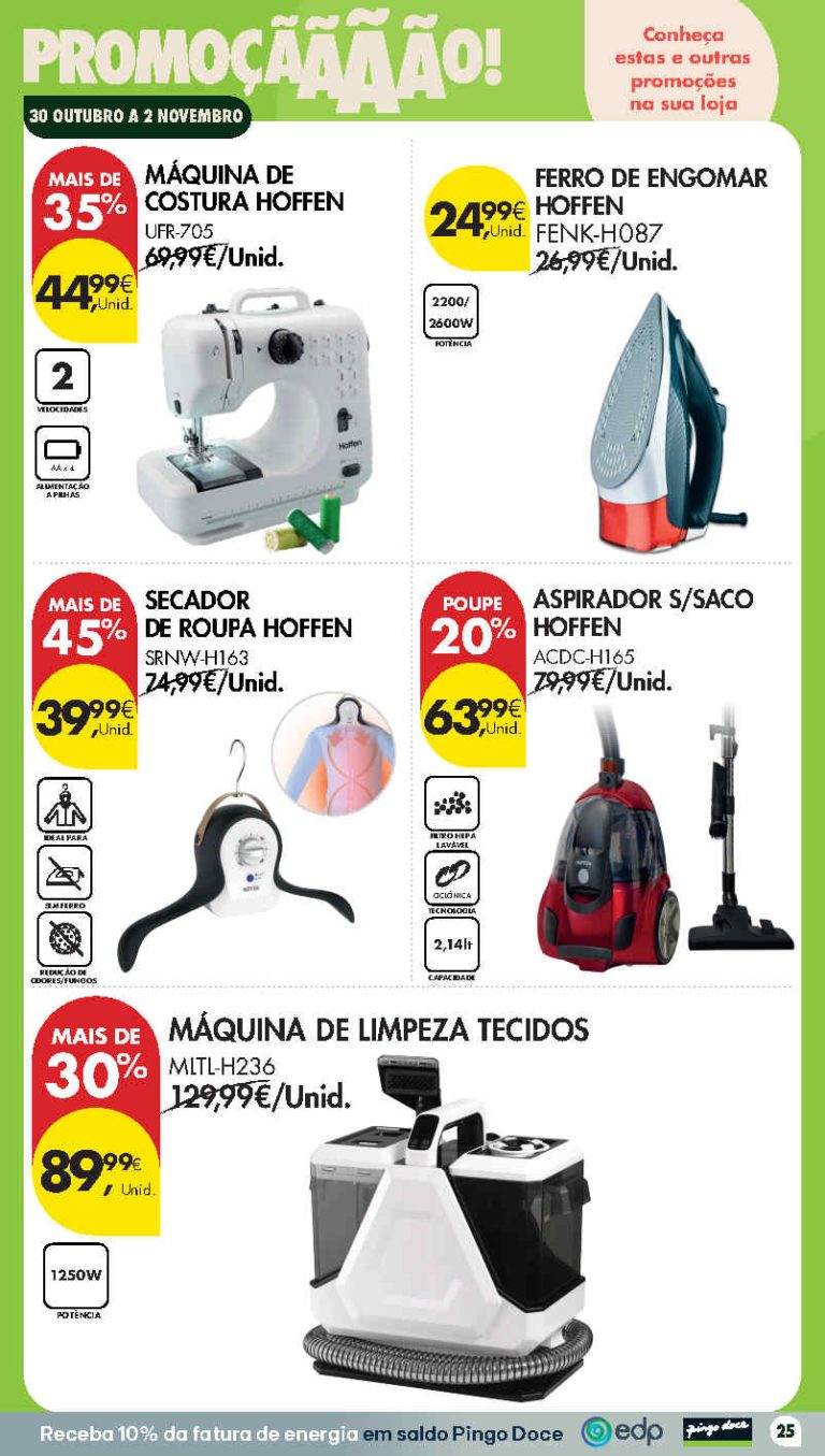 Folheto Pingo Doce Bazar Fim de Semana – Antevisão Promoções 30 outubro a 2 novembro